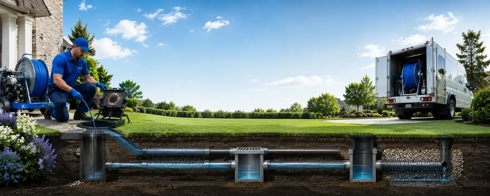 Outdoor drain cleaning information for Magnetic Springs, OH